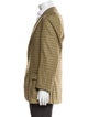 Ermenegildo Zegna Cashmere Plaid Print Peacoat