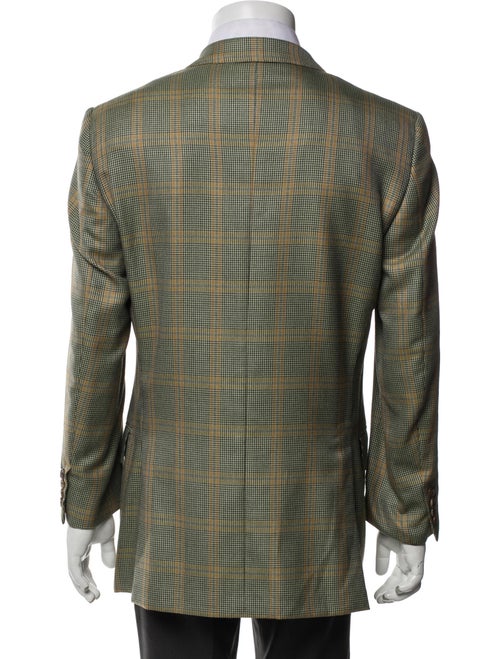 Ermenegildo Zegna Cashmere Houndstooth Print Blazer
