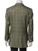 Ermenegildo Zegna Cashmere Houndstooth Print Blazer