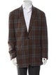 Ermenegildo Zegna Wool Plaid Print Blazer