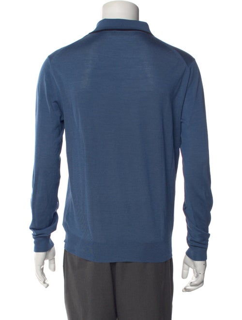 Ermenegildo Zegna Wool Collar Polo Sweater