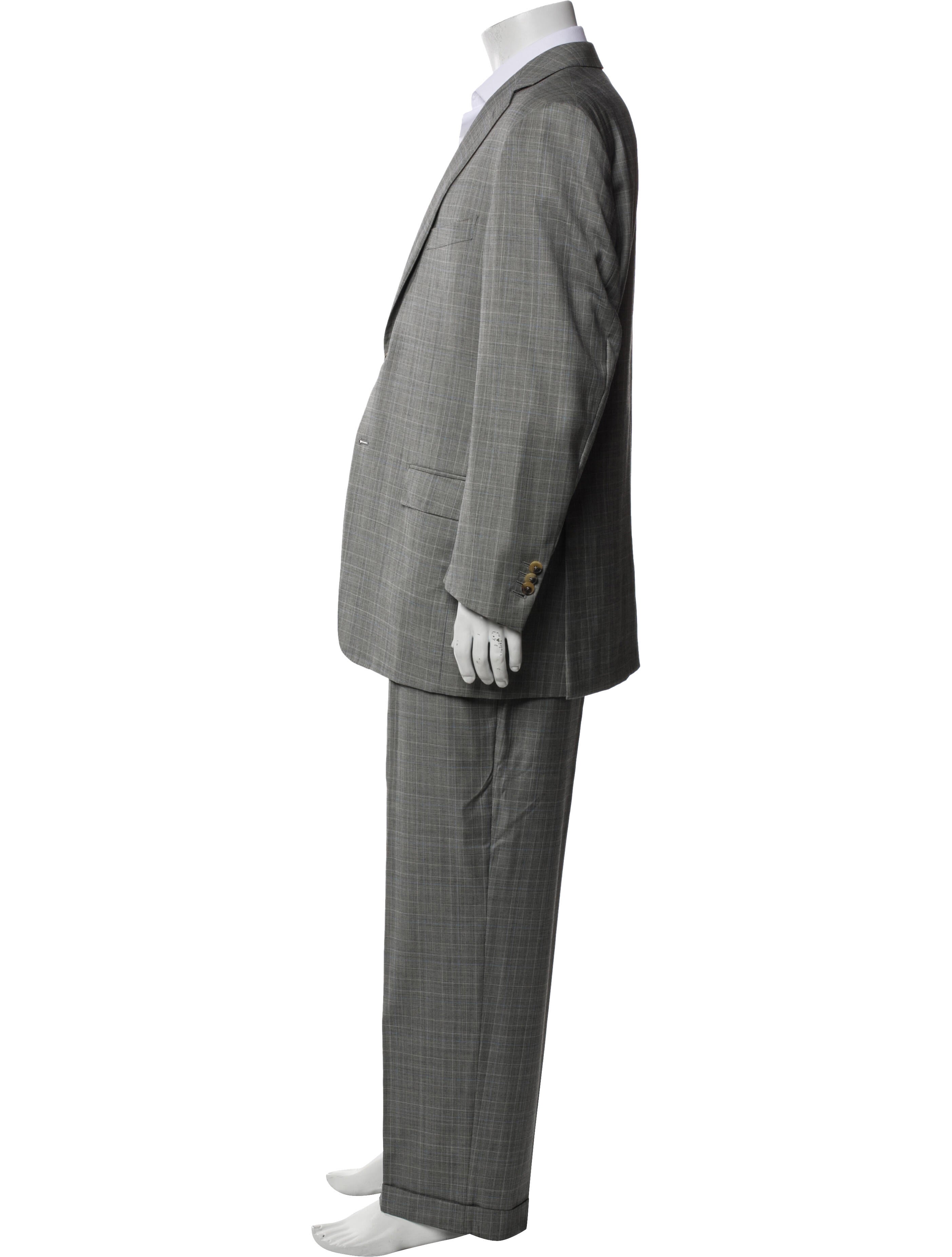 Ermenegildo Zegna Wool Plaid Two-Piece Suit