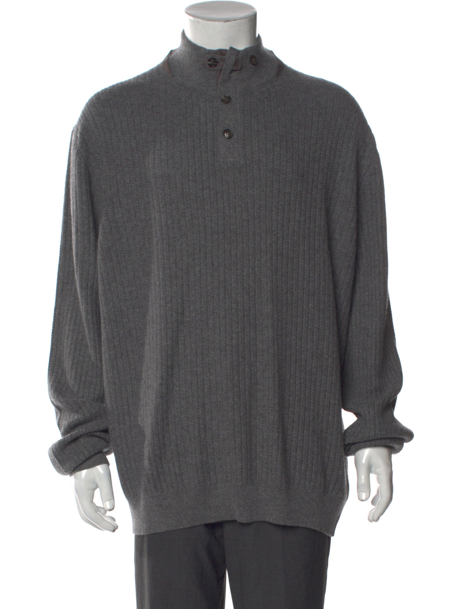 Ermenegildo Zegna Silk Mock Neck Polo Sweater w/ Tags