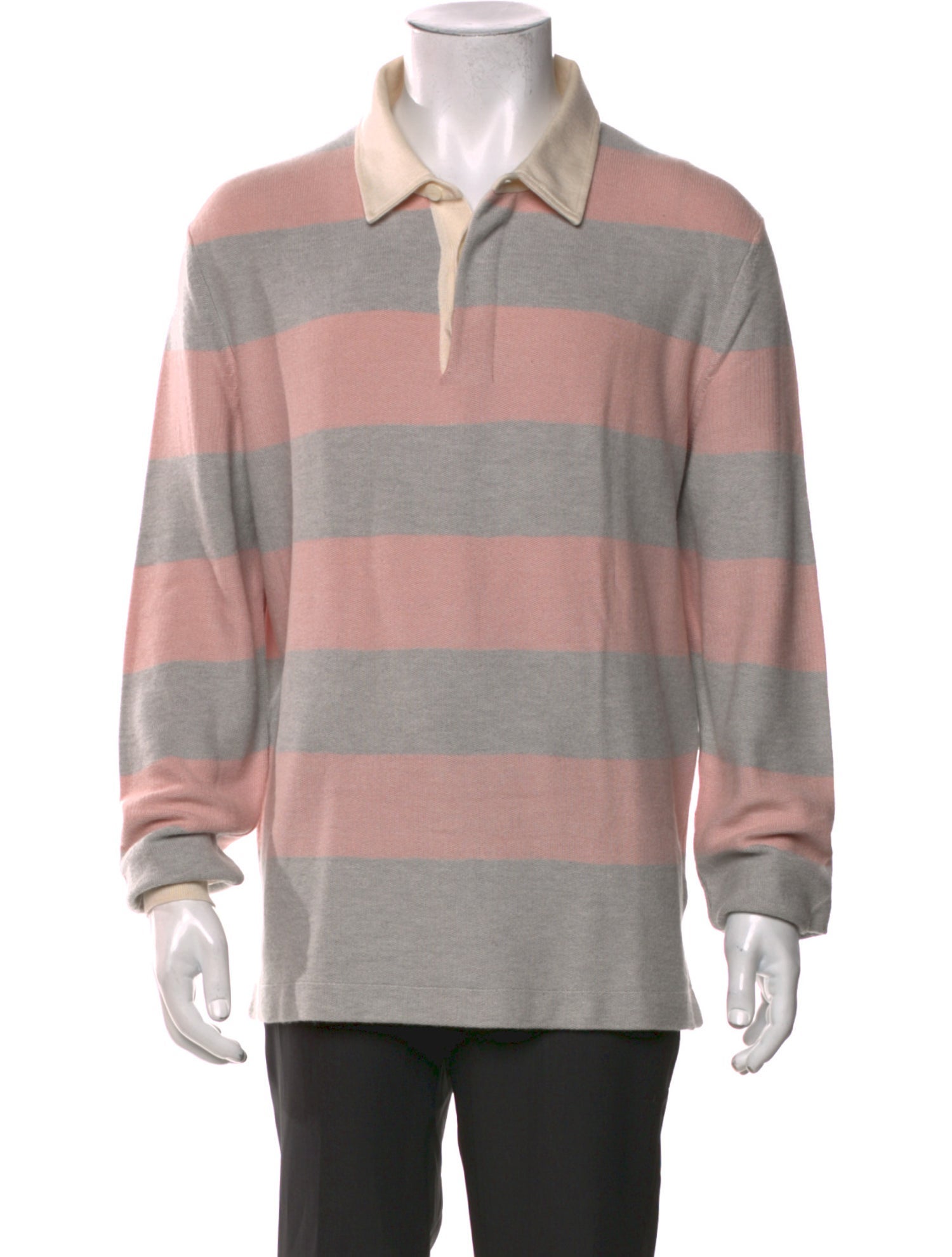 Ermenegildo Zegna Crew Neck Long Sleeve Polo Shirt