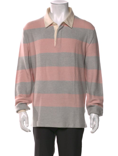 Ermenegildo Zegna Crew Neck Long Sleeve Polo Shirt