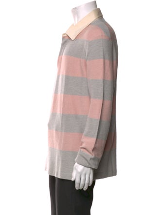 Ermenegildo Zegna Crew Neck Long Sleeve Polo Shirt