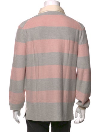 Ermenegildo Zegna Crew Neck Long Sleeve Polo Shirt