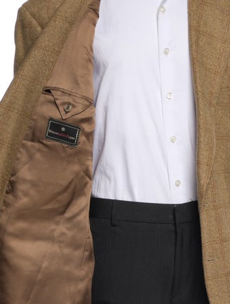 Ermenegildo Zegna Wool Plaid Print Blazer