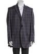 Ermenegildo Zegna Wool Plaid Print Blazer