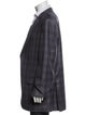 Ermenegildo Zegna Wool Plaid Print Blazer