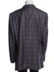 Ermenegildo Zegna Wool Plaid Print Blazer