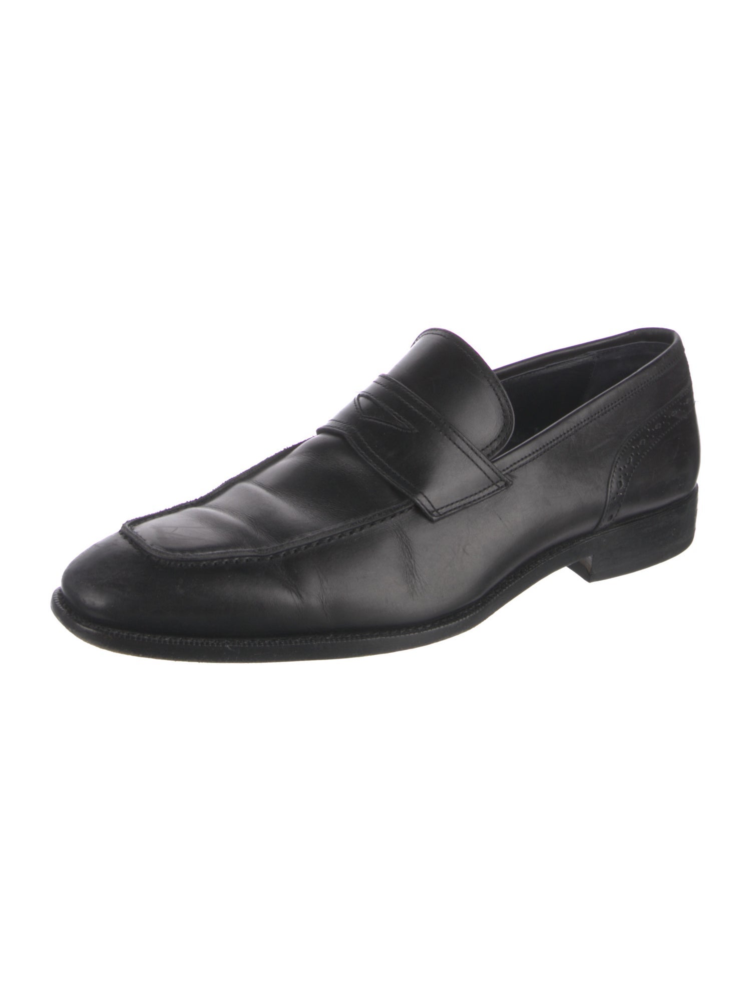 Ermenegildo Zegna Leather Dress Loafers