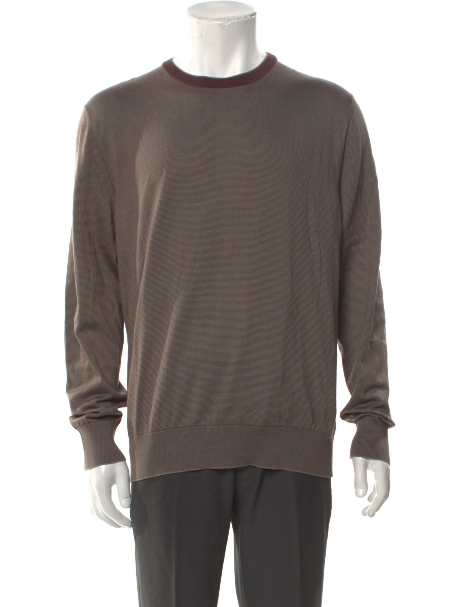 Ermenegildo Zegna Crew Neck Long Sleeve Pullover