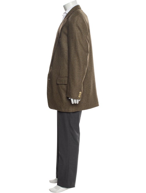 Ermenegildo Zegna Cashmere Houndstooth Print Blazer