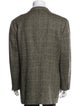 Ermenegildo Zegna Wool Houndstooth Print Overcoat