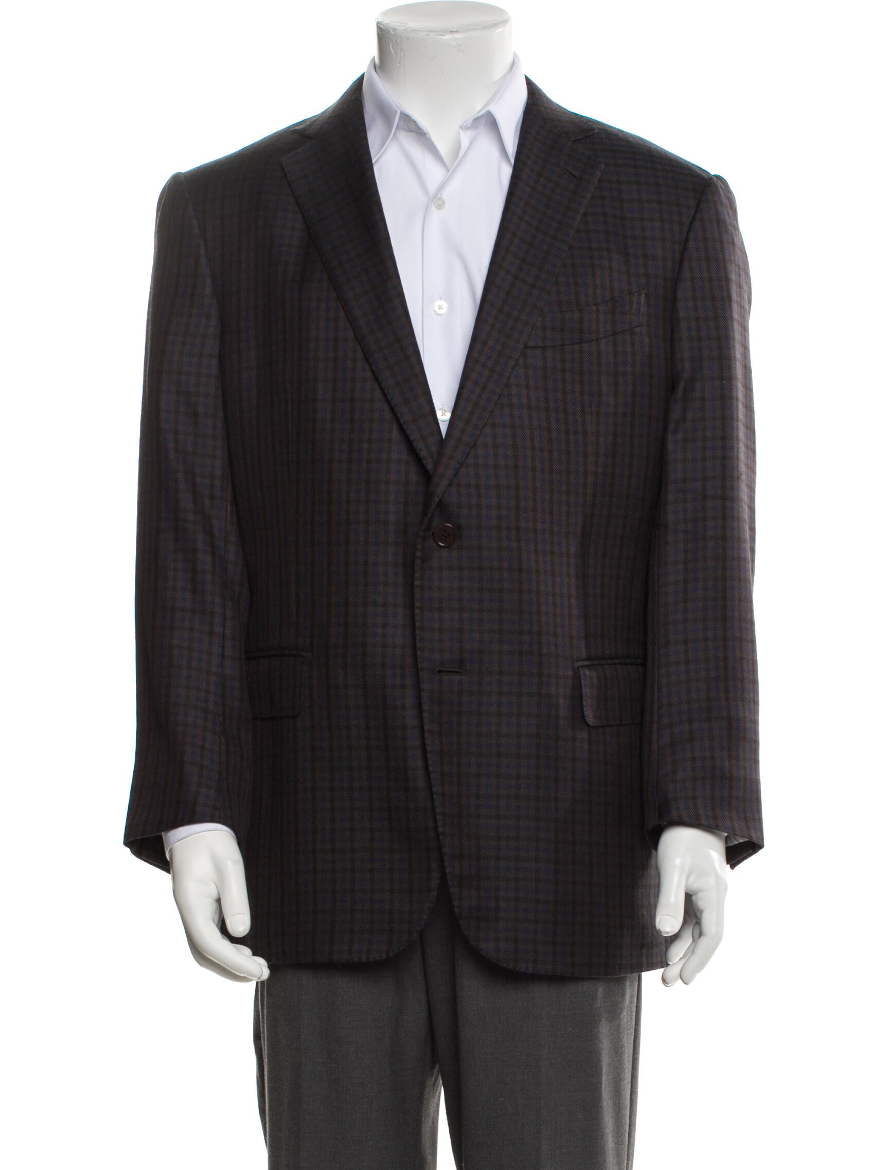 Ermenegildo Zegna Plaid Print Blazer