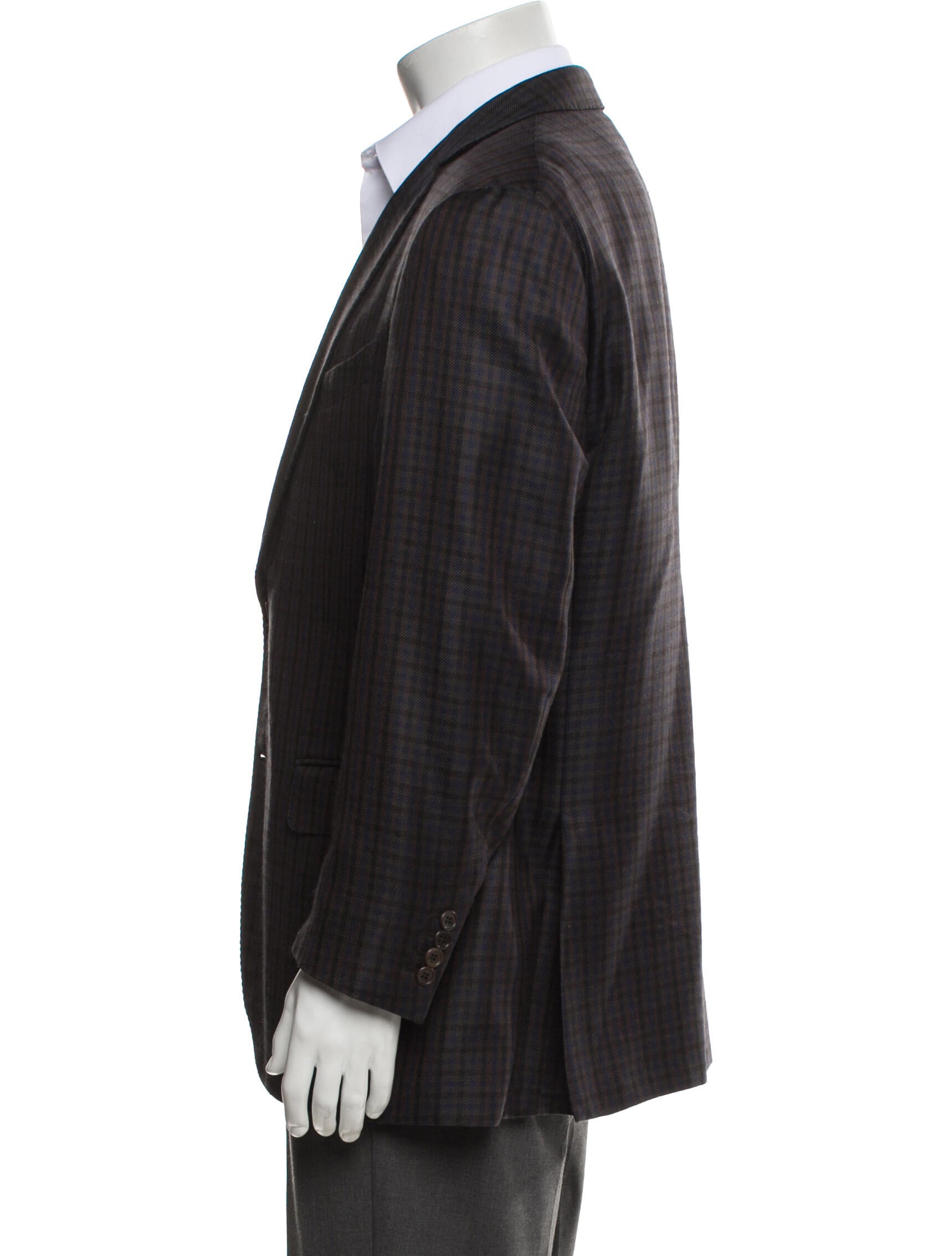 Ermenegildo Zegna Plaid Print Blazer