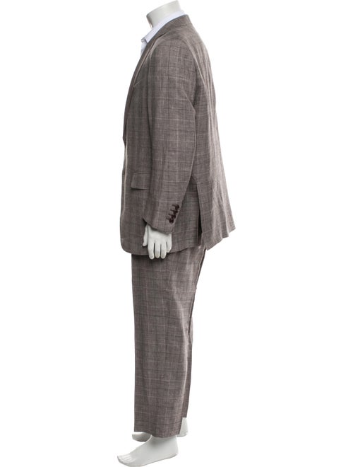 Ermenegildo Zegna Wool Plaid Print Blazer