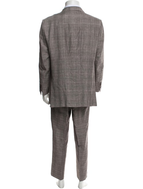 Ermenegildo Zegna Wool Plaid Print Blazer