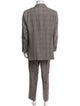 Ermenegildo Zegna Wool Plaid Print Blazer