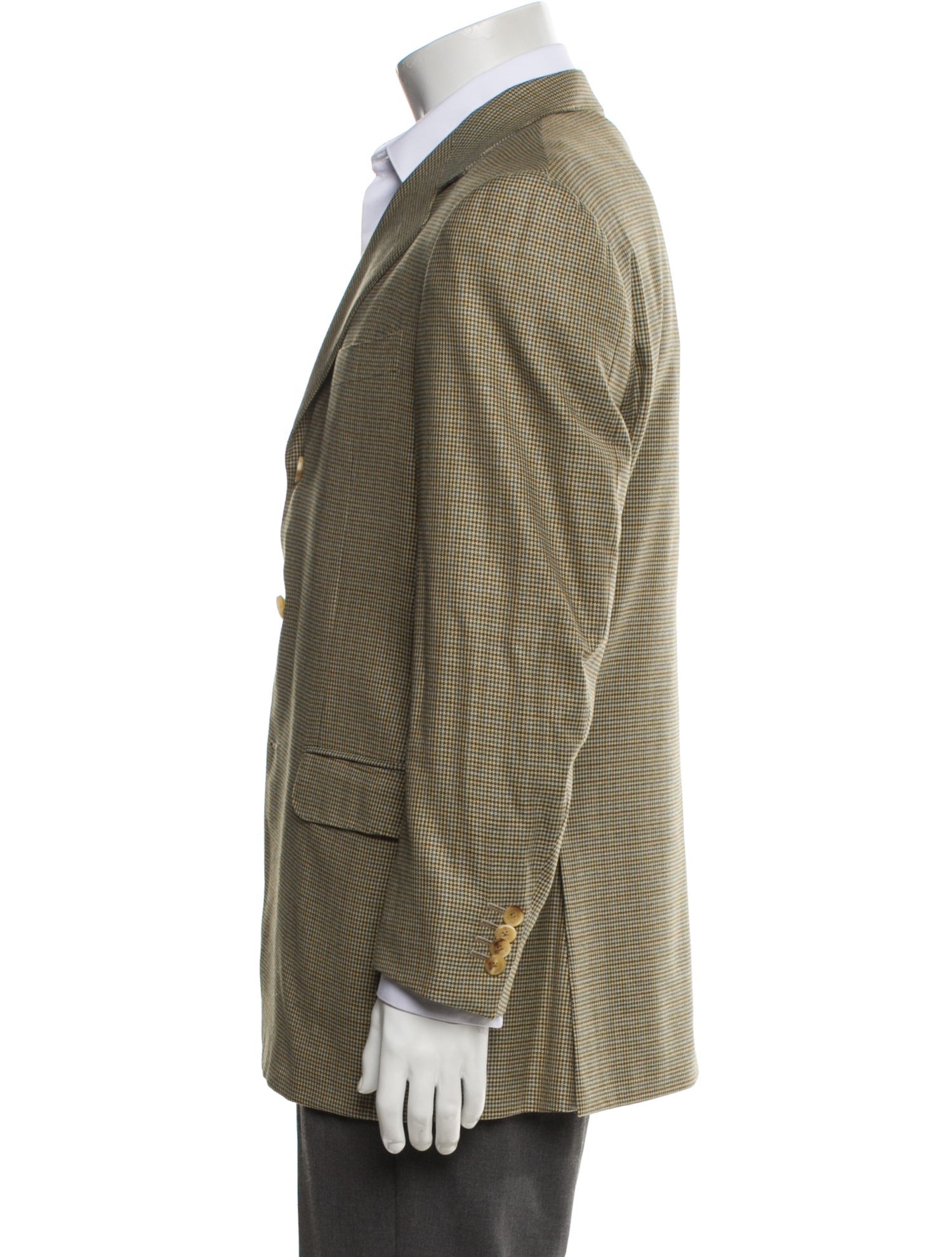 Ermenegildo Zegna Wool Houndstooth Print Blazer