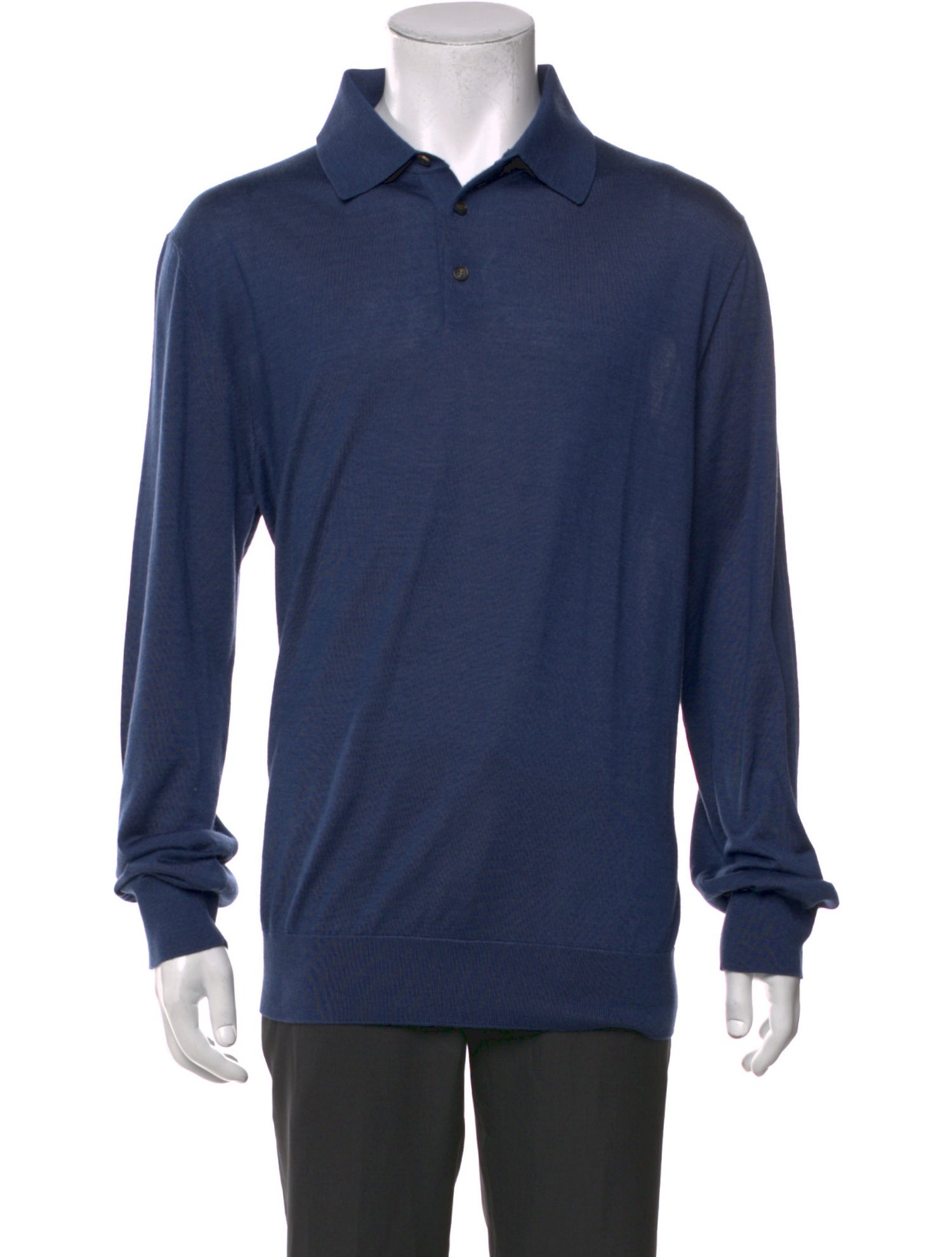 Ermenegildo Zegna Cashmere Collar Polo Sweater