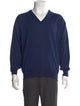 Ermenegildo Zegna Virgin Wool V-Neck Pullover