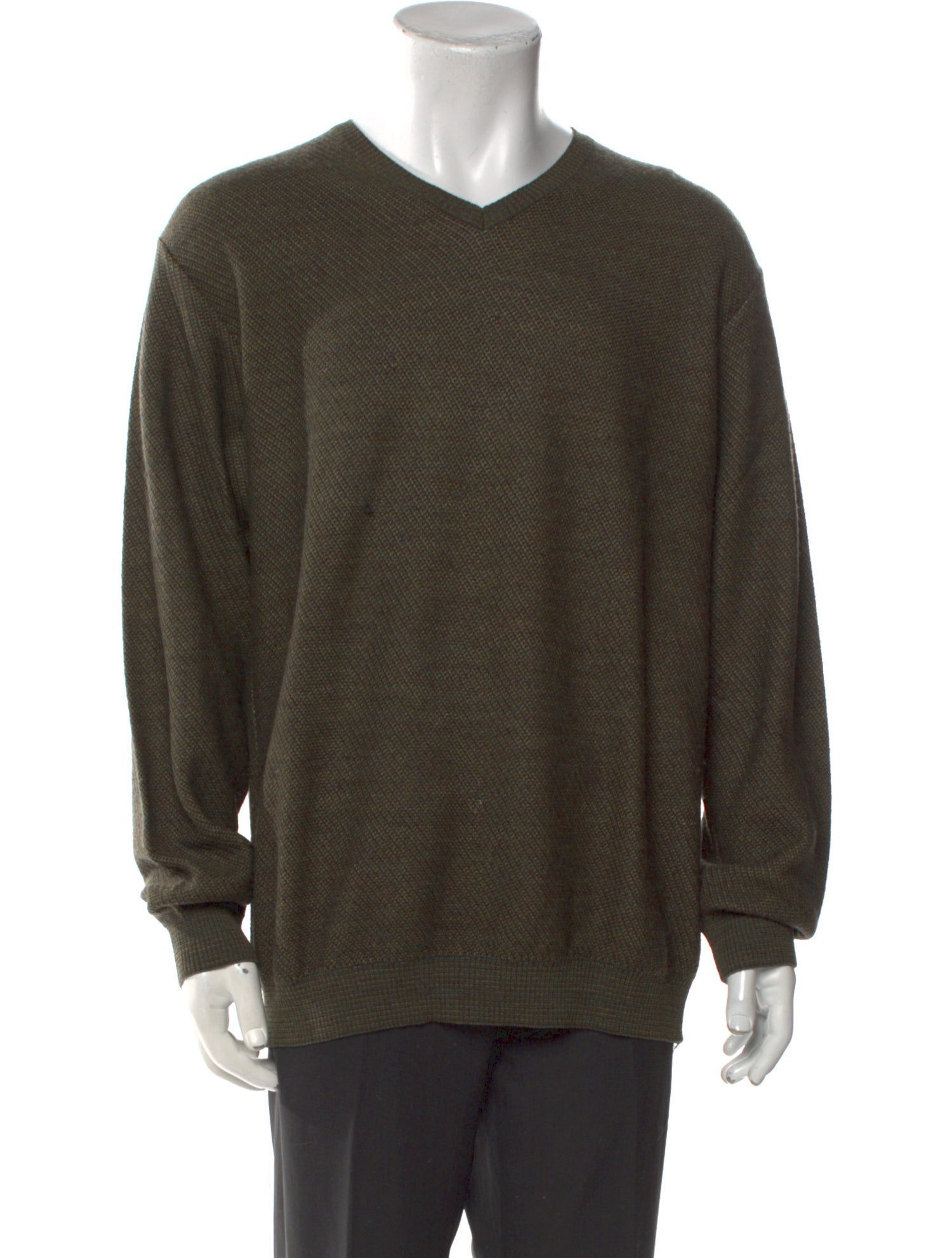 Ermenegildo Zegna V-Neck Long Sleeve Pullover