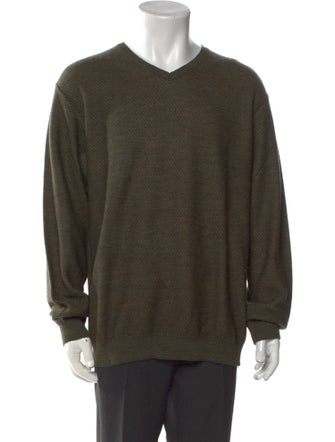 Ermenegildo Zegna V-Neck Long Sleeve Pullover