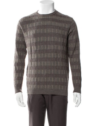 Ermenegildo Zegna Wool Plaid Print Pullover