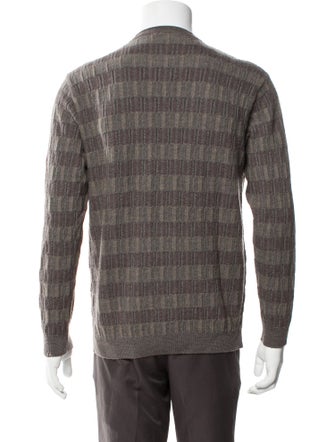 Ermenegildo Zegna Wool Plaid Print Pullover