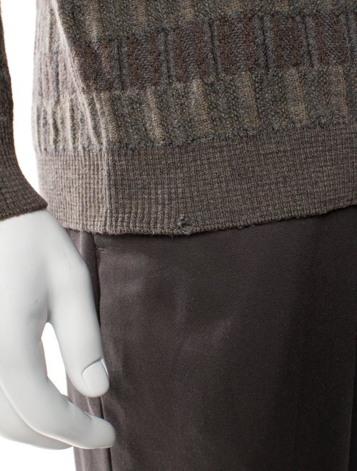 Ermenegildo Zegna Wool Plaid Print Pullover