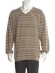 Ermenegildo Zegna Striped V-Neck Pullover