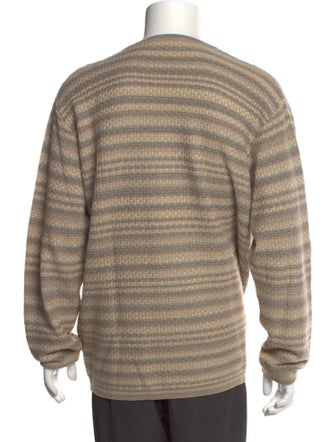 Ermenegildo Zegna Striped V-Neck Pullover