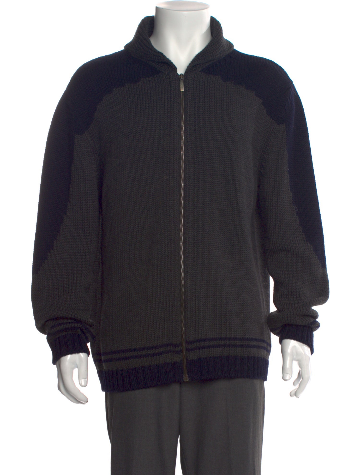 Ermenegildo Zegna Wool Mock Neck Cardigan