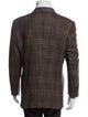 Ermenegildo Zegna Wool Plaid Print Blazer