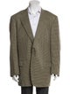 Ermenegildo Zegna Wool Houndstooth Print Blazer