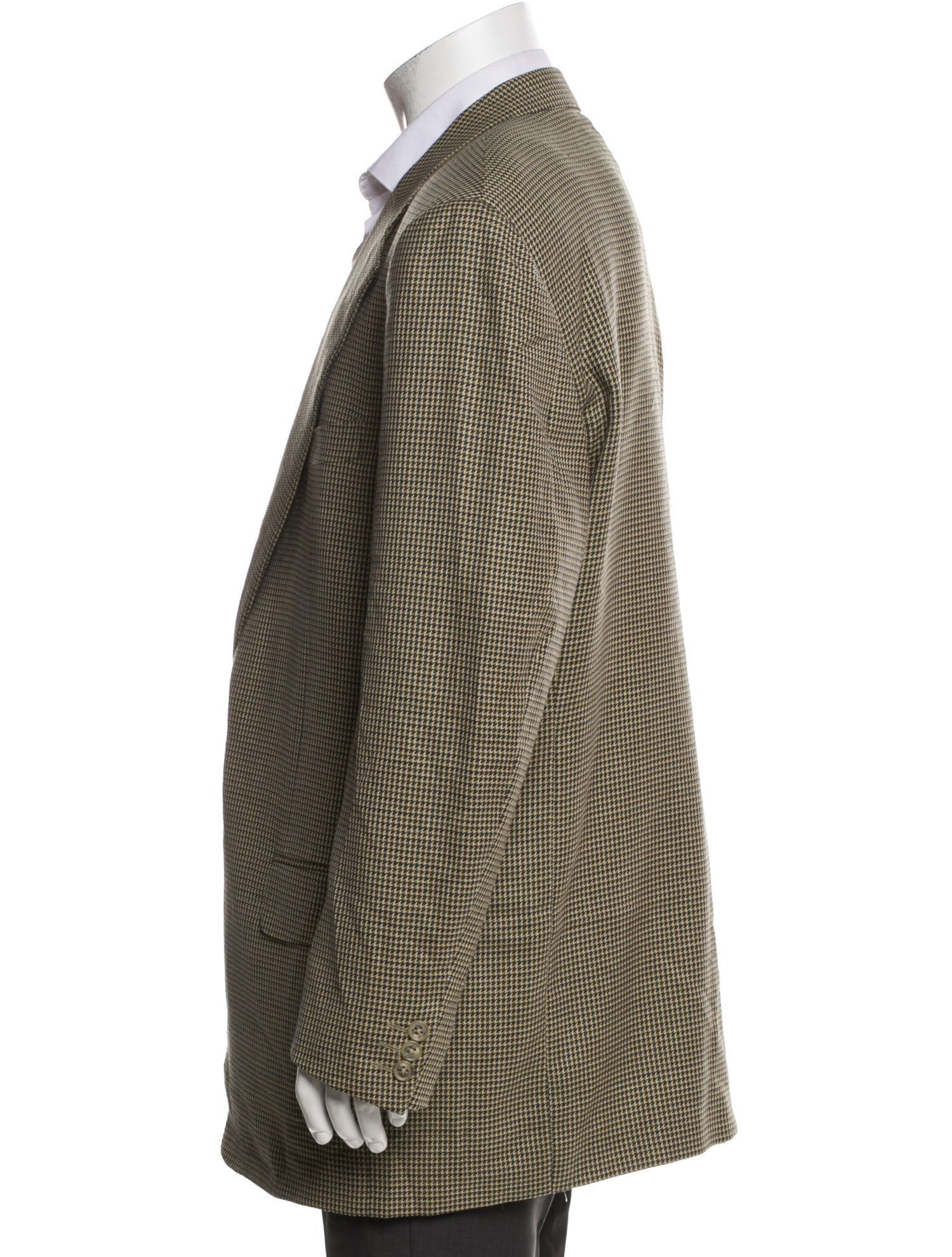 Ermenegildo Zegna Wool Houndstooth Print Blazer