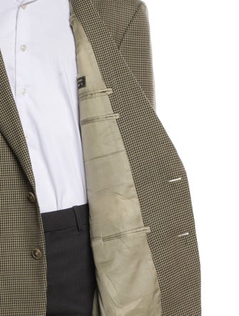 Ermenegildo Zegna Wool Houndstooth Print Blazer