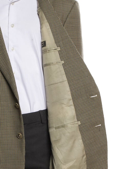 Ermenegildo Zegna Wool Houndstooth Print Blazer