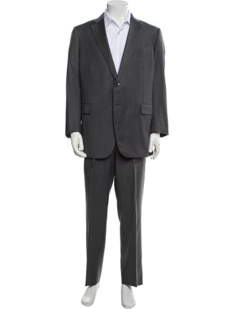 Ermenegildo Zegna Wool Striped Two-Piece Suit Vest