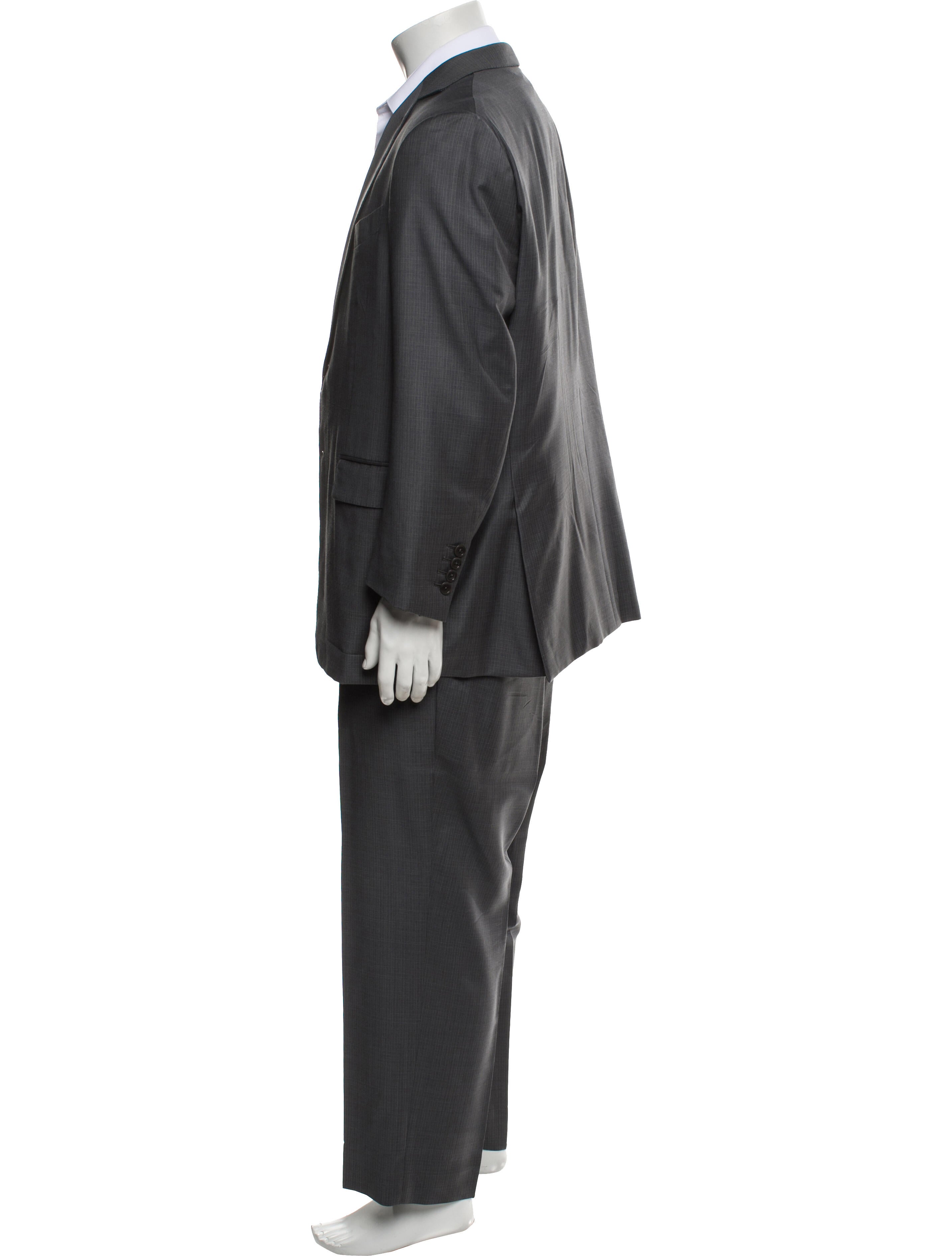 Ermenegildo Zegna Wool Striped Two-Piece Suit Vest