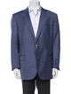 Ermenegildo Zegna Wool Plaid Print Blazer