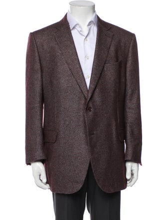 Ermenegildo Zegna Silk Tweed Pattern Blazer