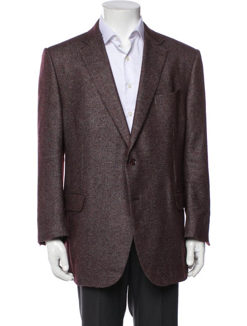 Ermenegildo Zegna Silk Tweed Pattern Blazer