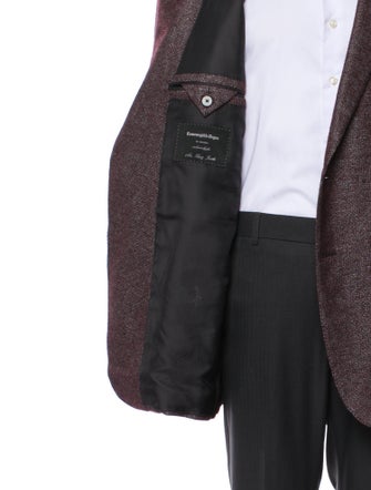 Ermenegildo Zegna Silk Tweed Pattern Blazer