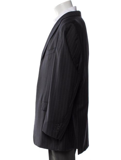 Ermenegildo Zegna Wool Striped Overcoat