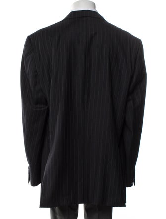 Ermenegildo Zegna Wool Striped Overcoat