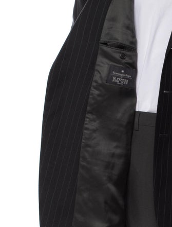 Ermenegildo Zegna Wool Striped Overcoat