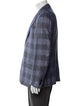 Ermenegildo Zegna Silk Plaid Print Blazer